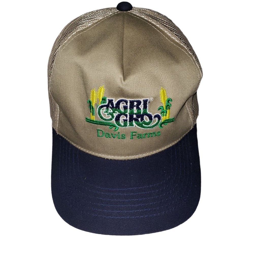 Young An Vintage Agri Gro Davis Farms Mesh Snapback Adjustable Hat, Never worn